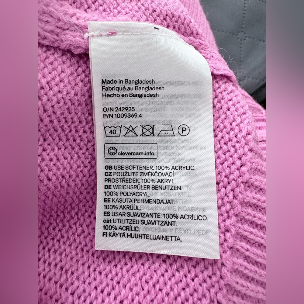 Divided Pink Polo-Style Knit Sweater - Picture 7 of 7